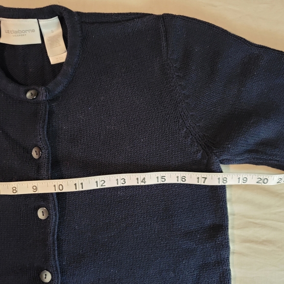Liz Claiborne Lizsport Blue Button Cardigan Size Small - Picture 3 of 7